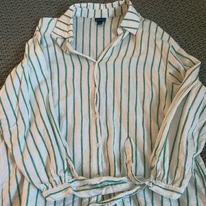 3/4 Sleeve Striped Blouse